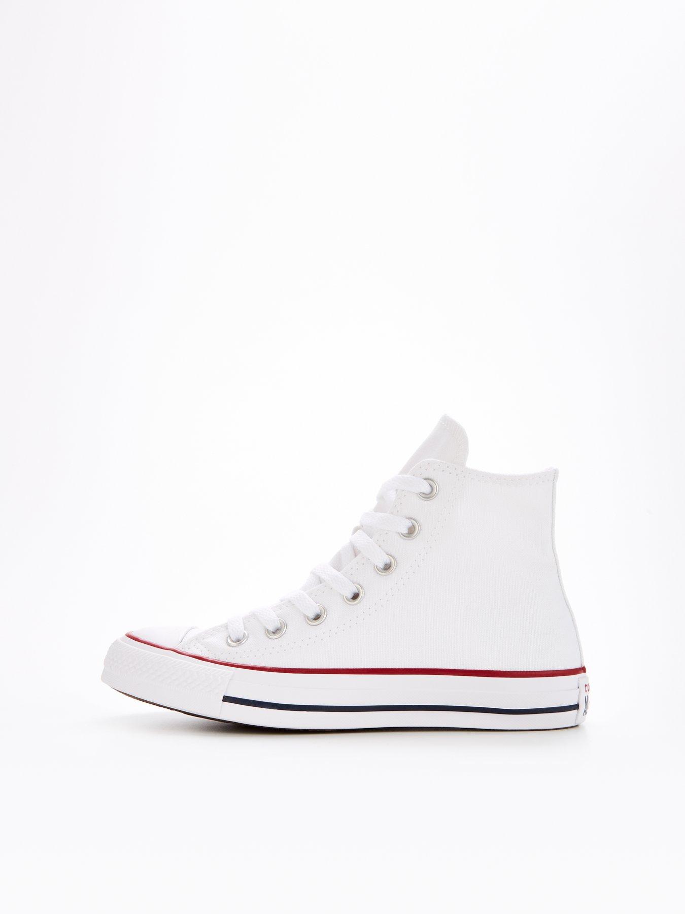 Image 6 of 7 of Converse Unisex Wide Fit Hi Top Trainers - White