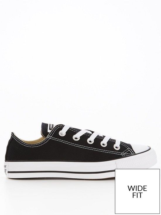 front image of converse-chuck-taylor-all-star-ox-wide-fit-black
