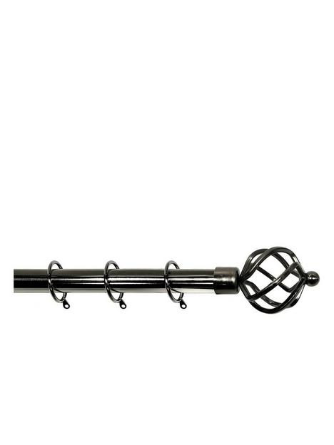 palermo-cage-finial-25-28mm-extendable-curtain-pole-ndash-pewter