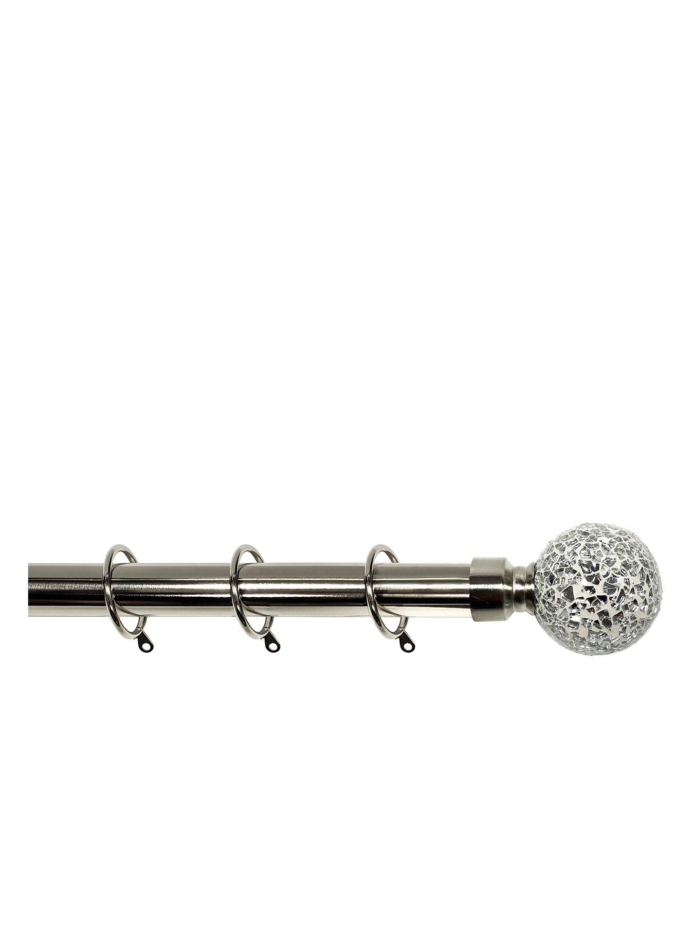 very-home-crackle-glass-finial-28mm-extendable-curtain-pole-180-340cm