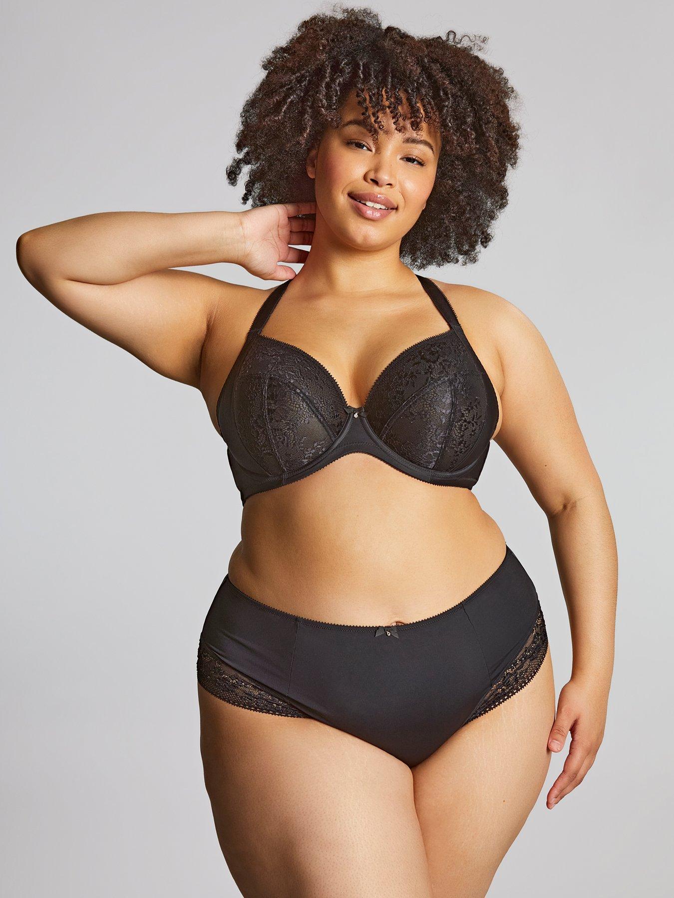 Image 4 of 6 of Sculptresse Roxie Plunge Bra - Black