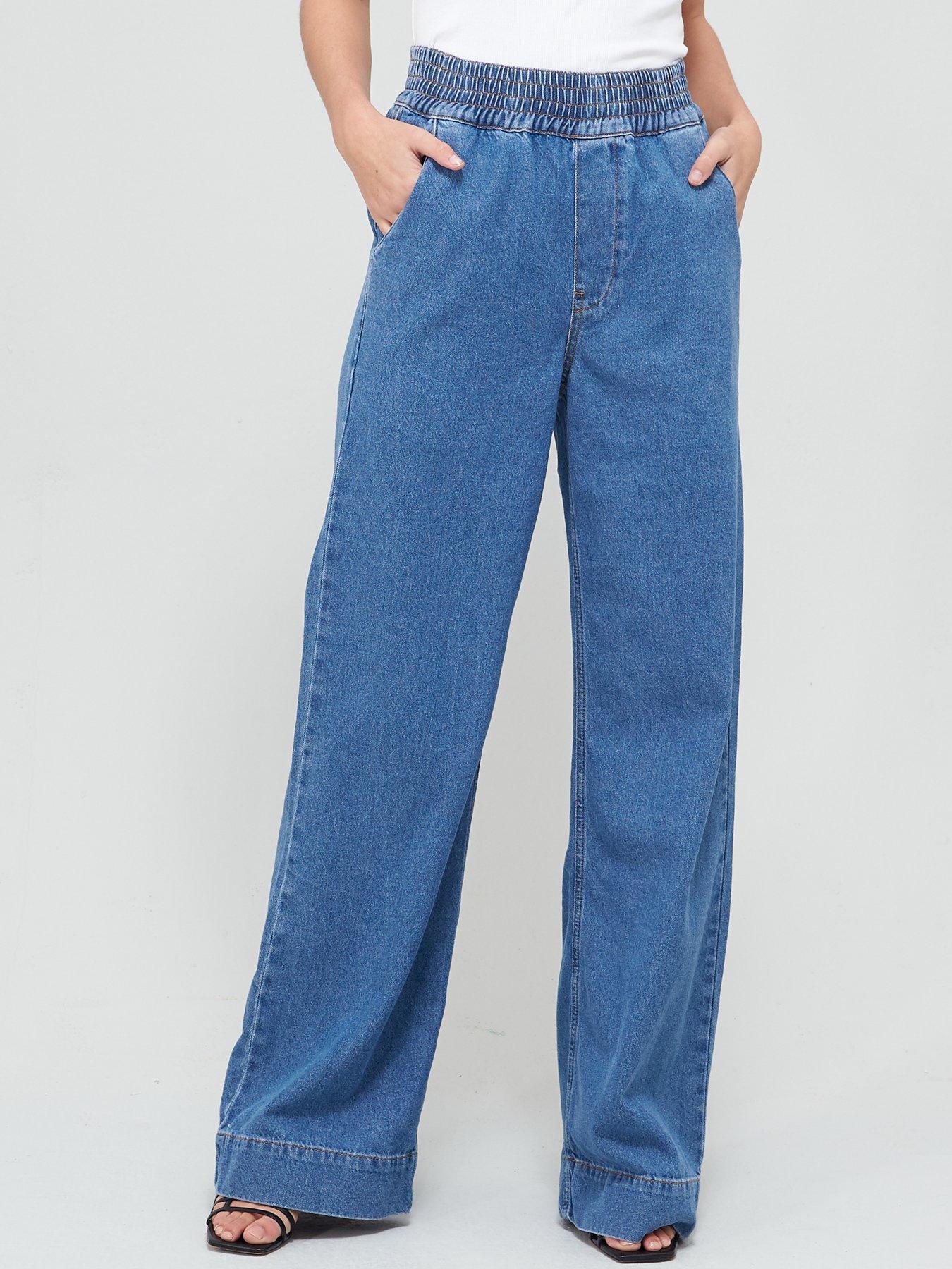 elasticated waist jeans