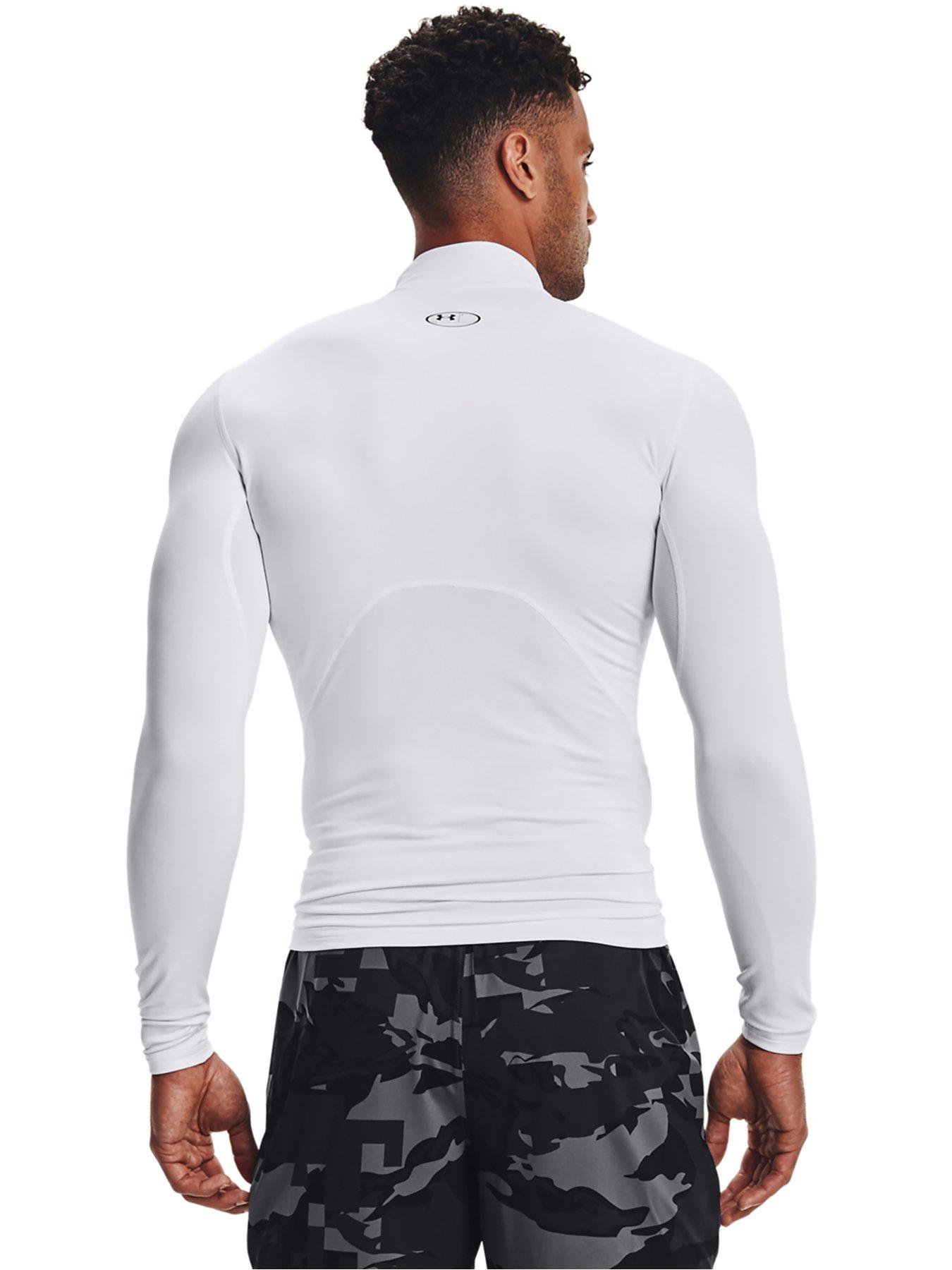 UNDER ARMOUR Heatgear Armour Compression Long Sleeve T Shirt White Very