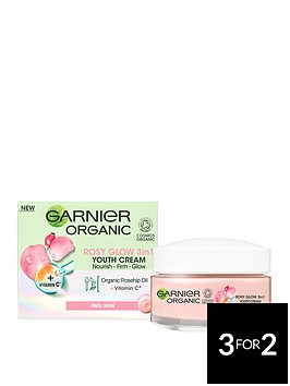 garnier-organic-rosy-glow-3in1-youth-cream-50ml-radiant-and-glowing-skin-with-rosehip-seed-oil-and-brightening-vitamin-c-vegan-formula-for-all-skin-types