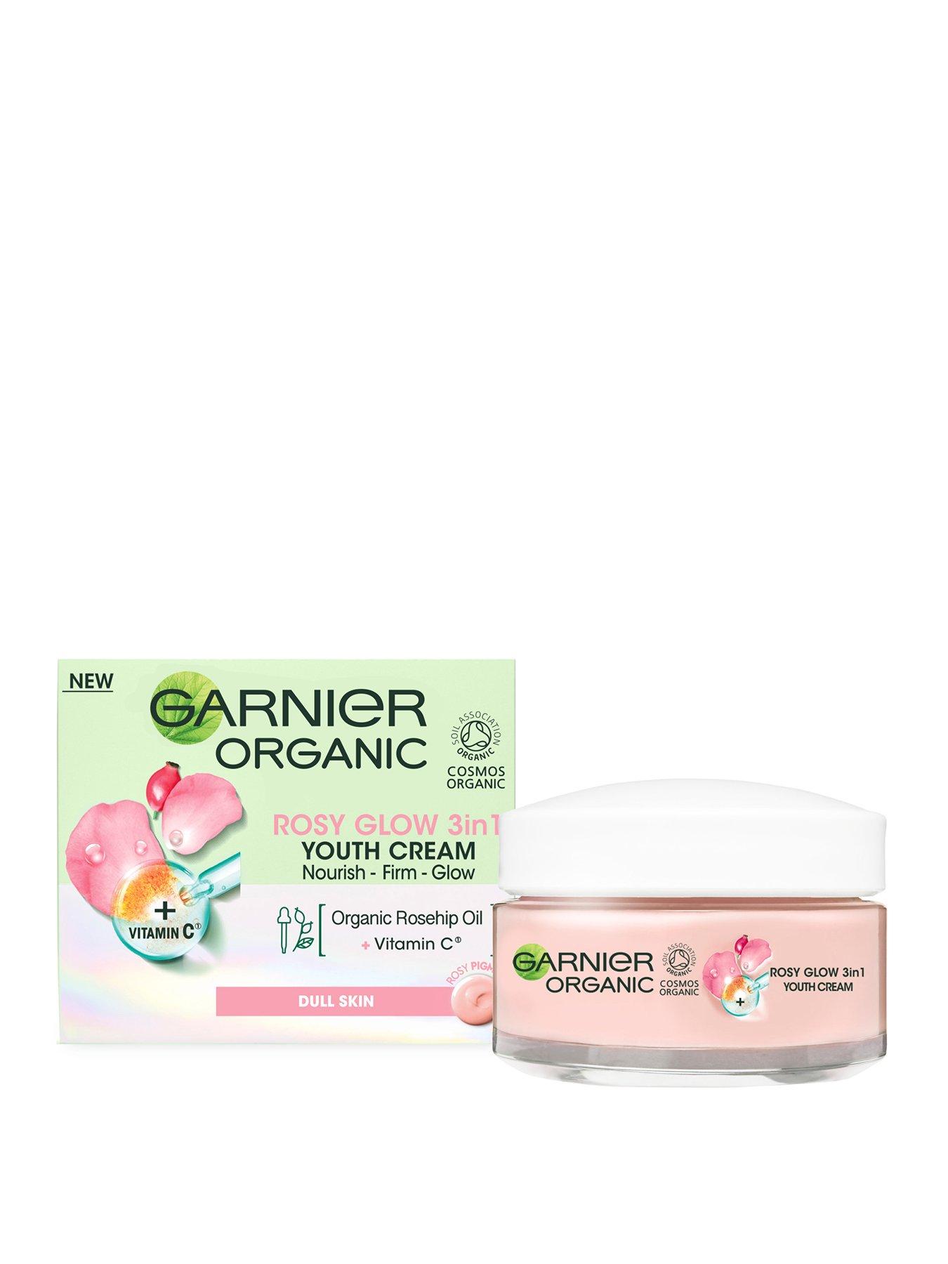 Image 1 of 5 of Garnier Rosy Glow 3in1 Youth Cream 50ml ,&nbsp;With Rosehip Seed Oil and&nbsp;Vitamin C , Vegan Formula , For All skin types