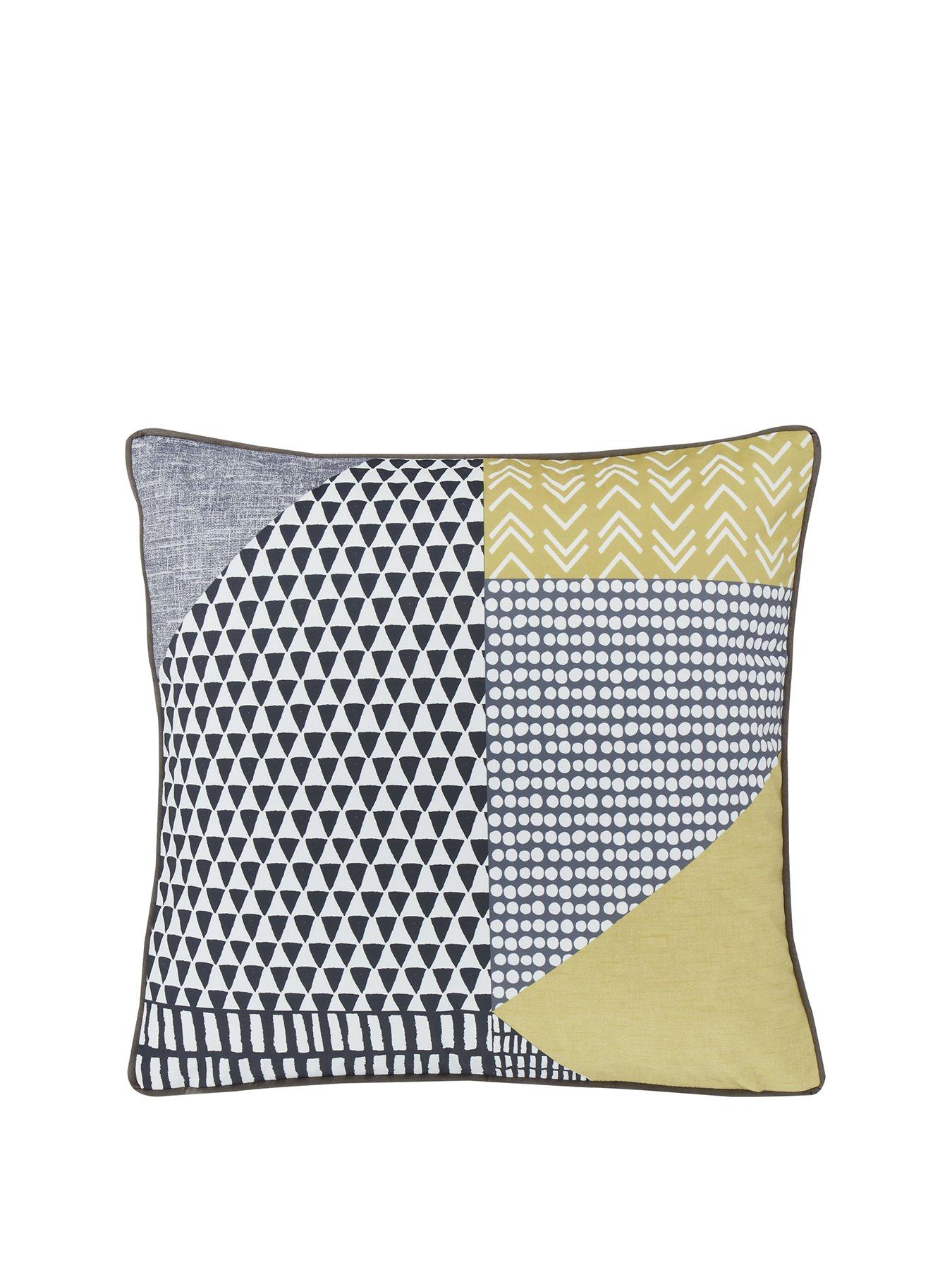 yellow throws and cushions