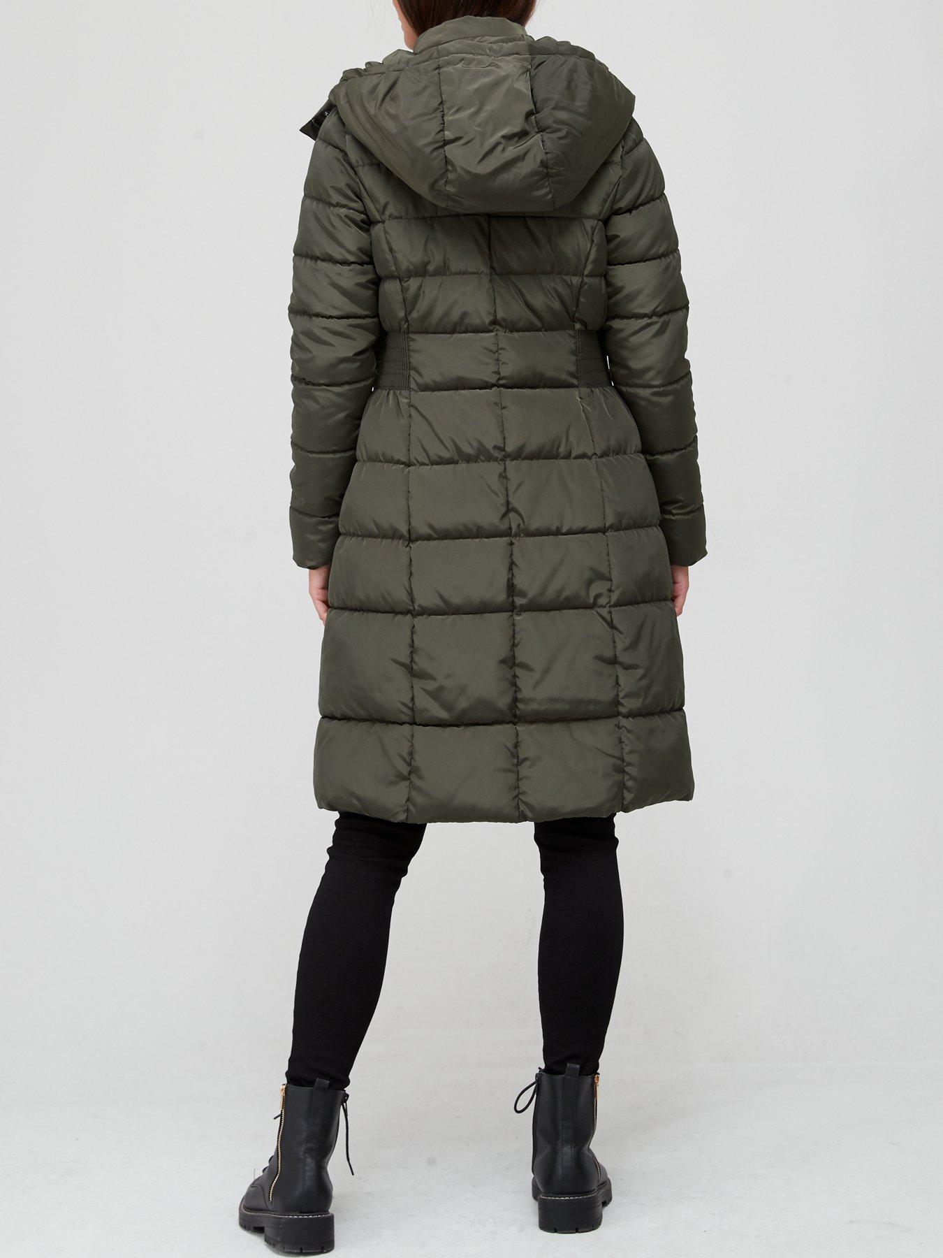 olive padded coat