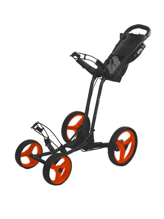 front image of pathfinder-px4-golf-trolley-black-inferno