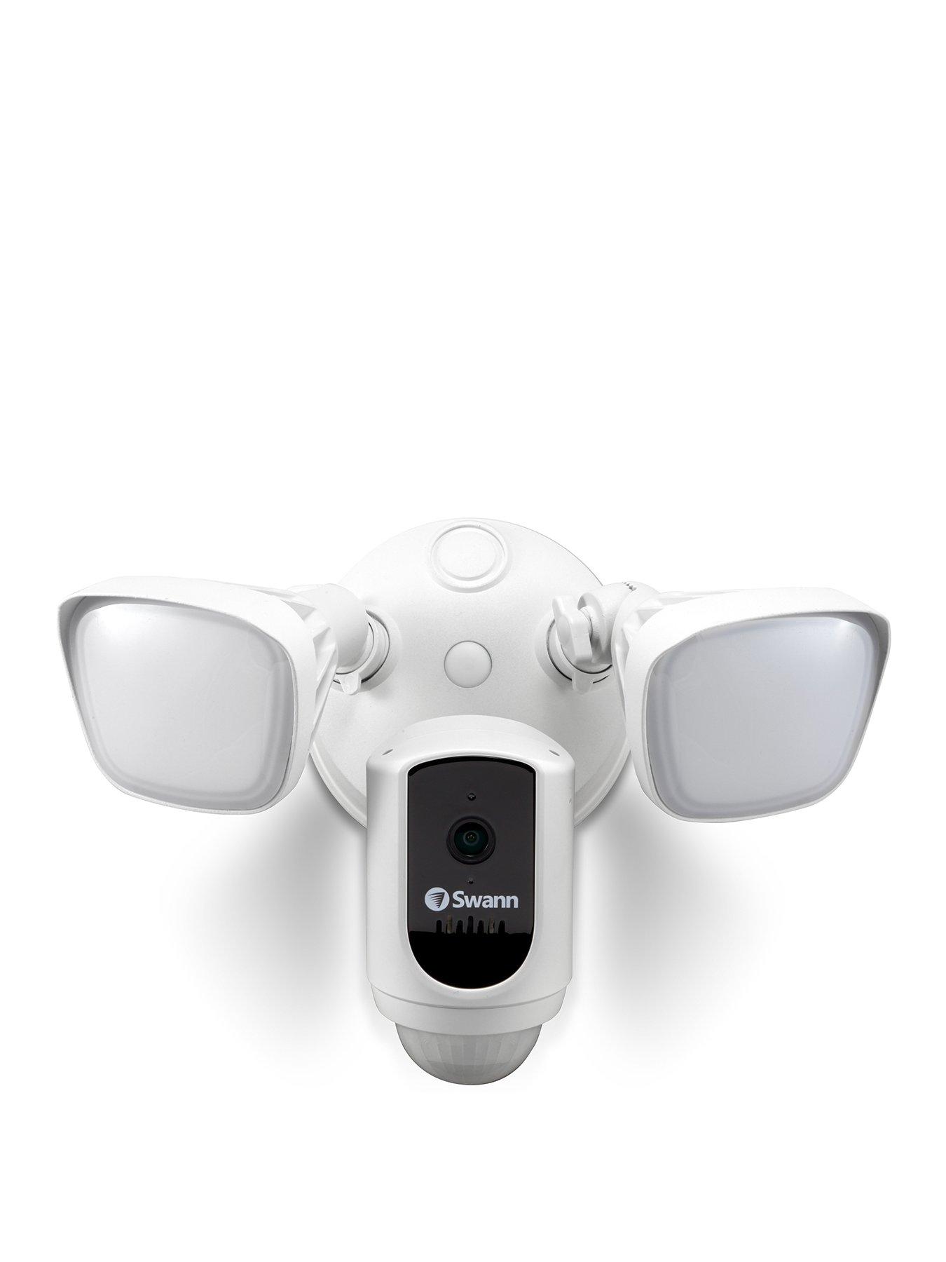 Product photograph of Swann Gen 2 Floodlight Security System White - Wifi Ip Digital Still Image Video Camera W Floodlights White from very.co.uk