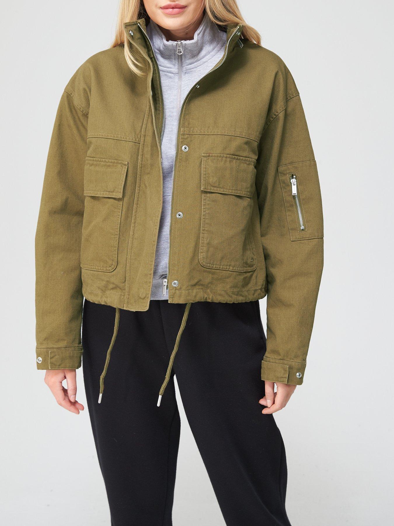 superdry bora cropped jacket