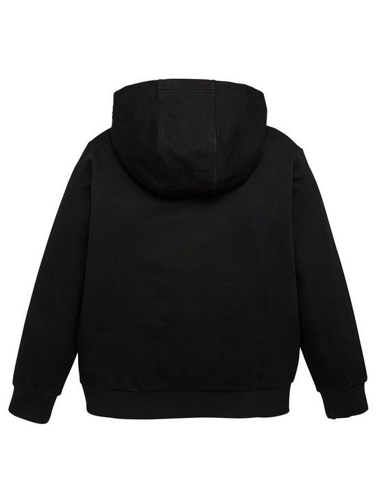 back image of ea7-emporio-armani-boys-core-id-hoodie-black