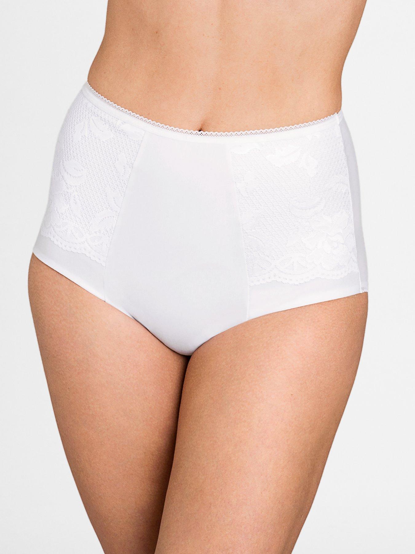 Miss Mary of Sweden Lovely Lace Panty Girdle - White