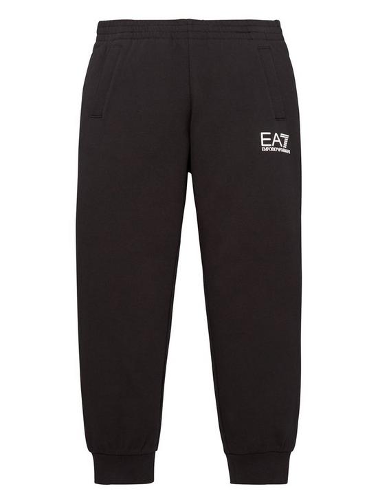 front image of ea7-emporio-armani-boys-core-id-jog-pants-black