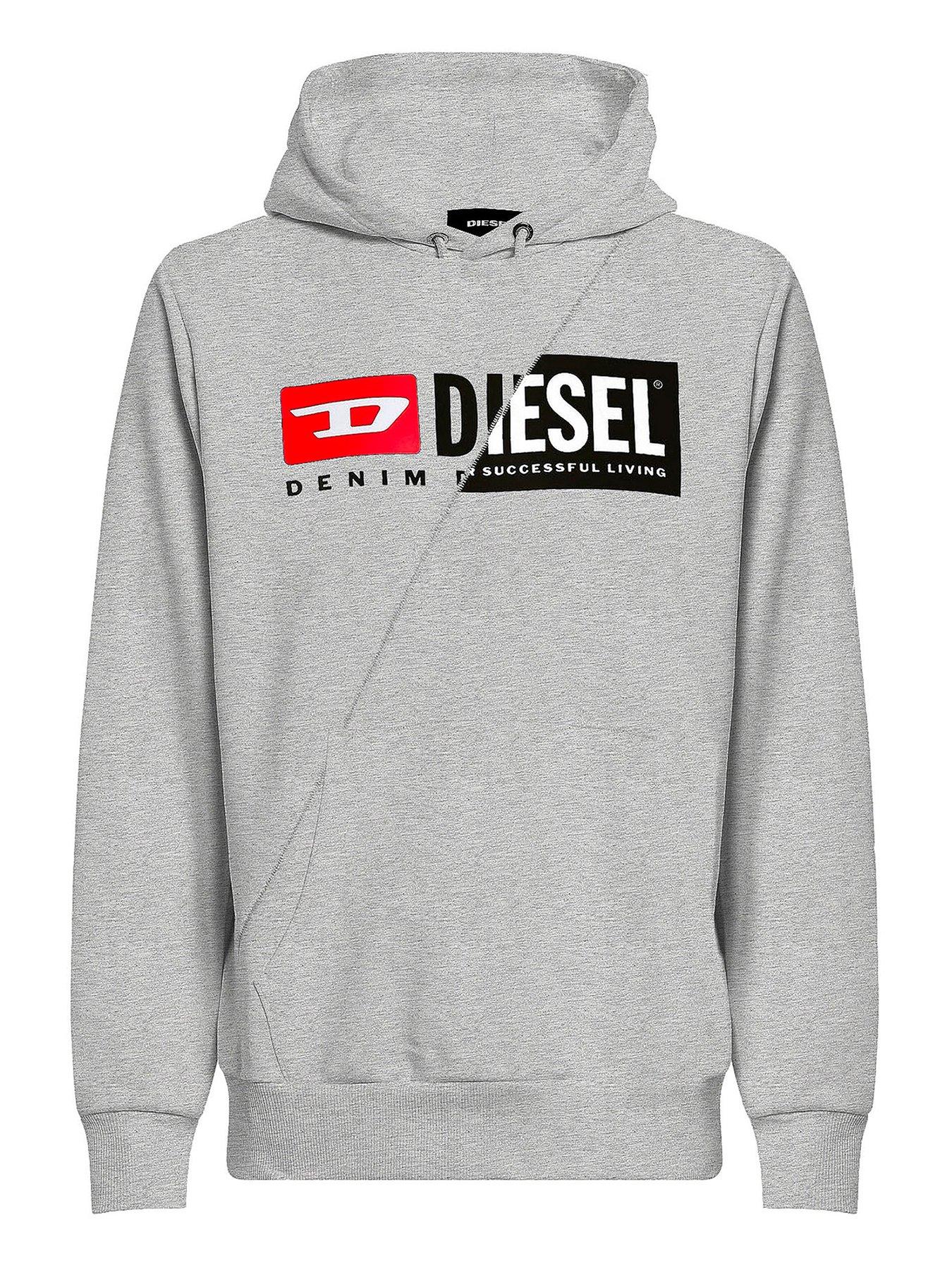 grey diesel hoodie