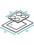  image of hoover-phc3b25cxhh64dct-electric-oven-and-electric-hob-pack