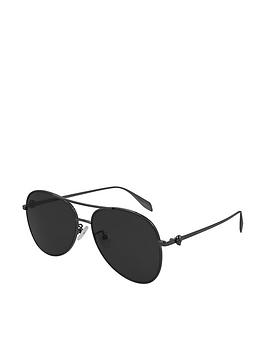 Alexander Mcqueen Sunglasses Pilot Sunglasses - Grey|