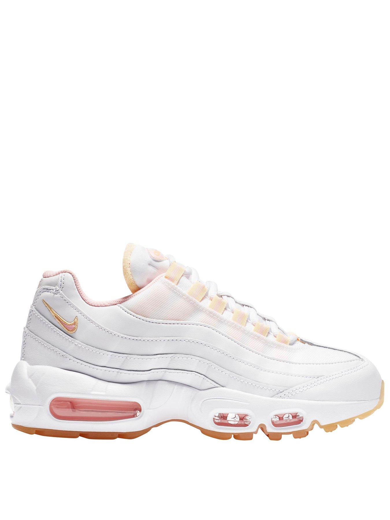 nike air max white pink and orange