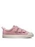 image of clarks-city-vibe-kid-canvas-plimsoll-pink