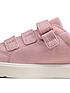  image of clarks-city-vibe-kid-canvas-plimsoll-pink
