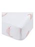  image of catherine-lansfield-angel-glitter-fitted-sheet-blush