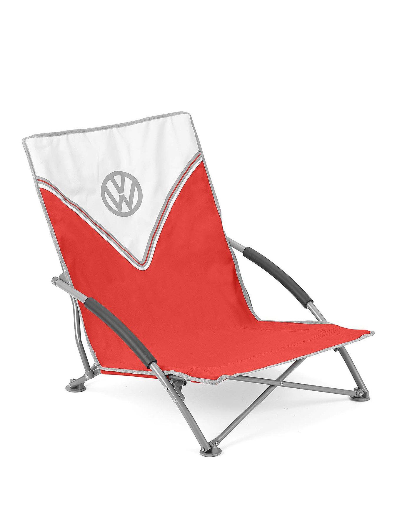 Product photograph of Volkswagen Vw Low Folding Chair - Red from very.co.uk