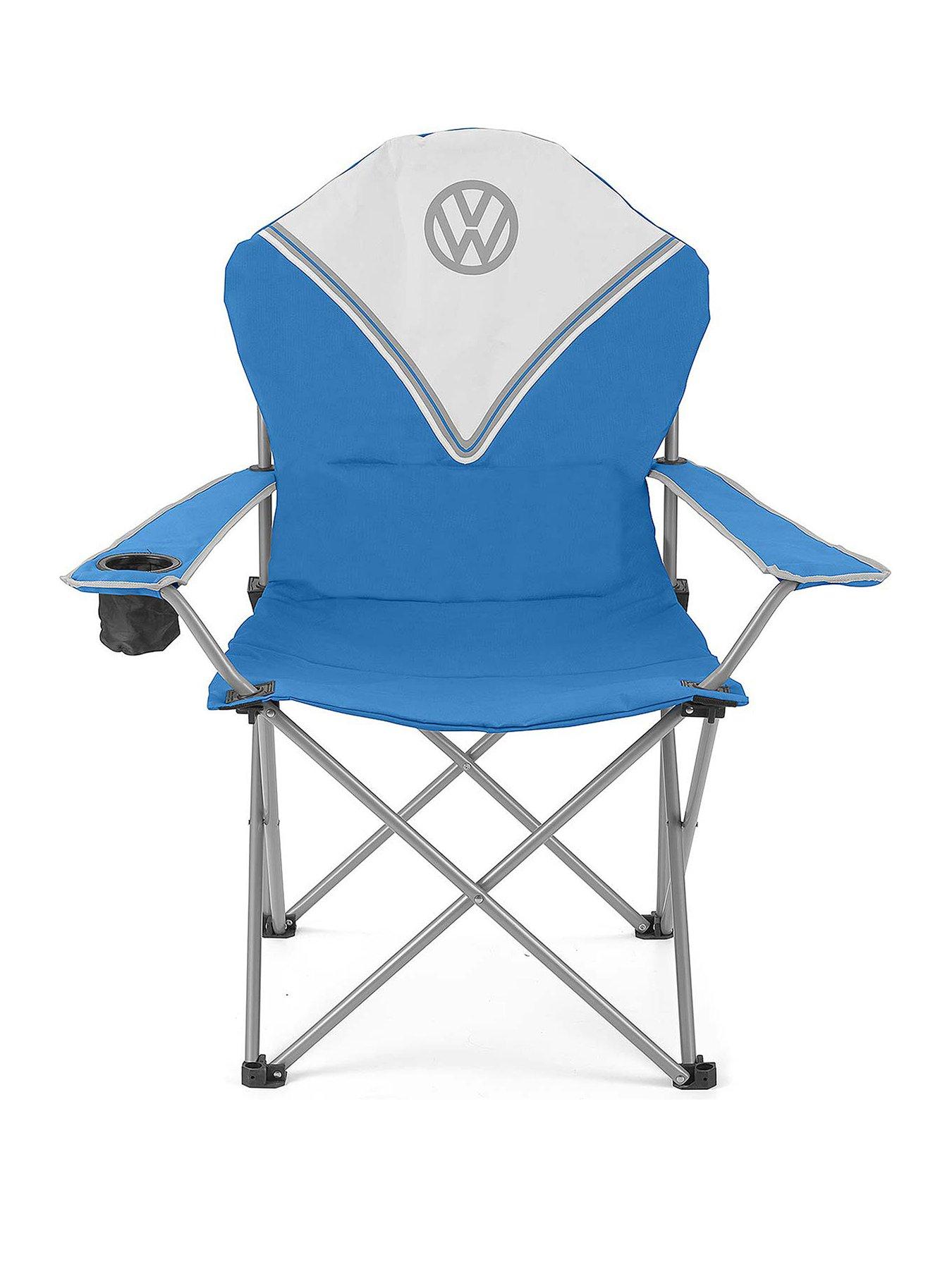 Product photograph of Volkswagen Vw Deluxe Padded Chair - Blue from very.co.uk