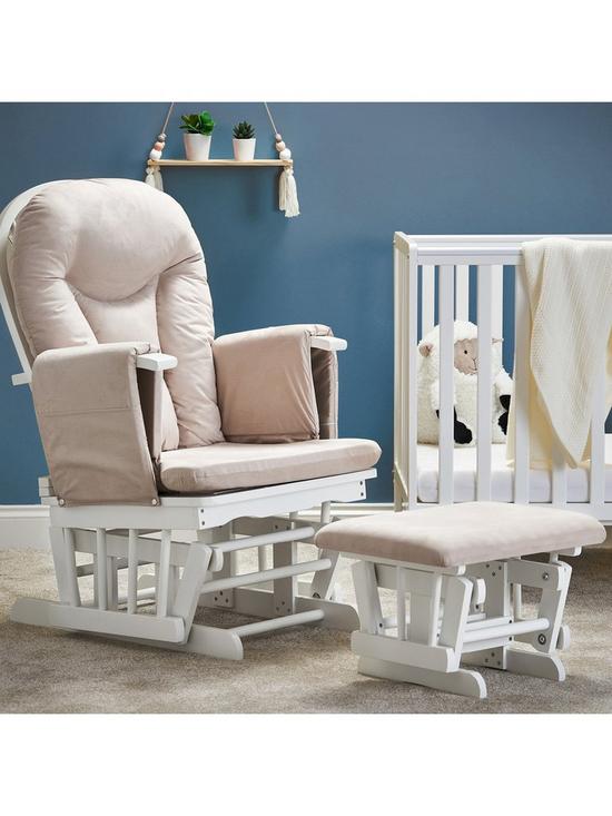 stillFront image of obaby-reclining-glider-chair-and-stool