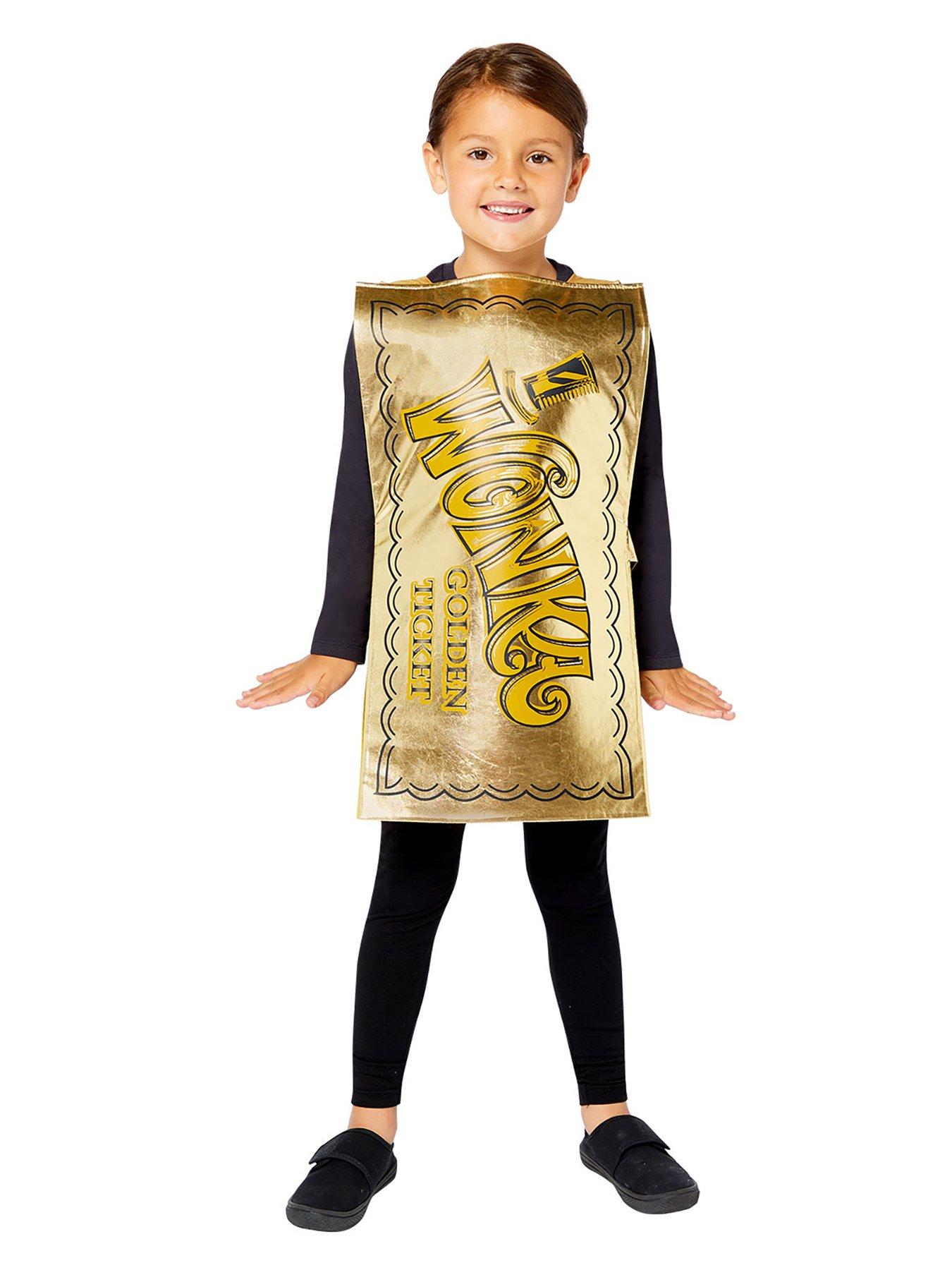 Willy Wonka Golden Ticket Costume 