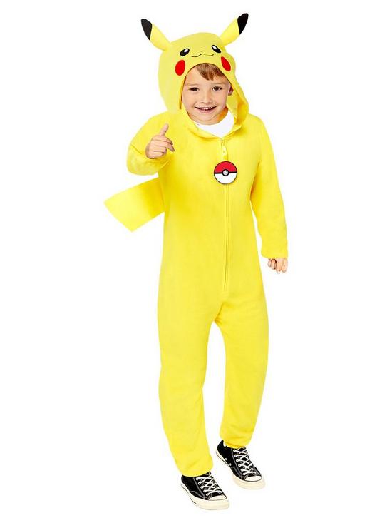 front image of pokemon-child-pickachu-suit-costume