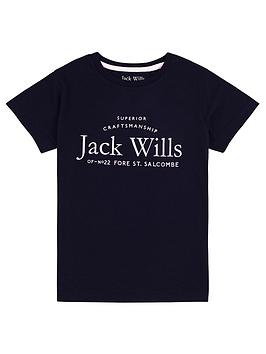 jack-wills-girls-script-t-shirt-navy