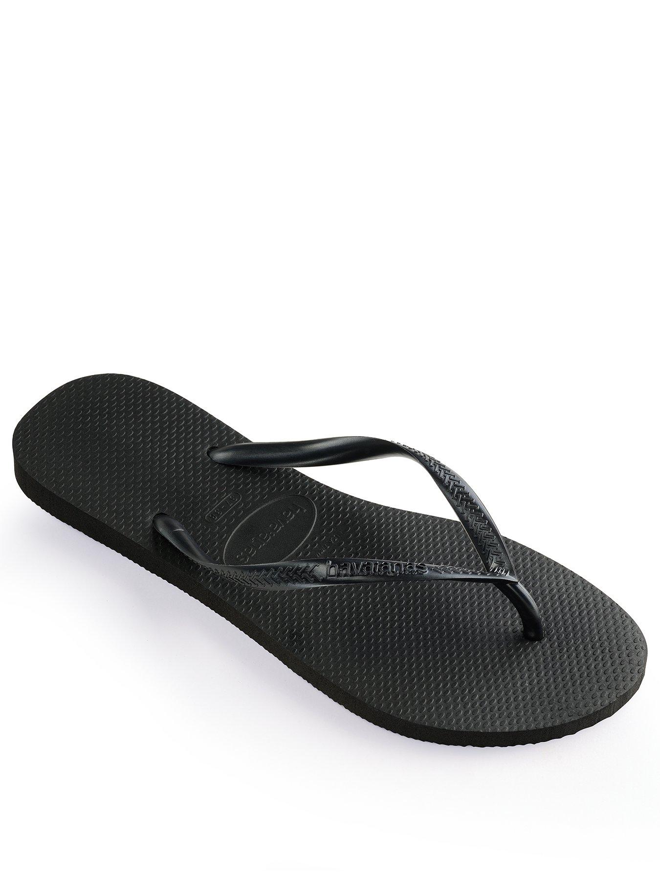 Black cheap diamond havaianas