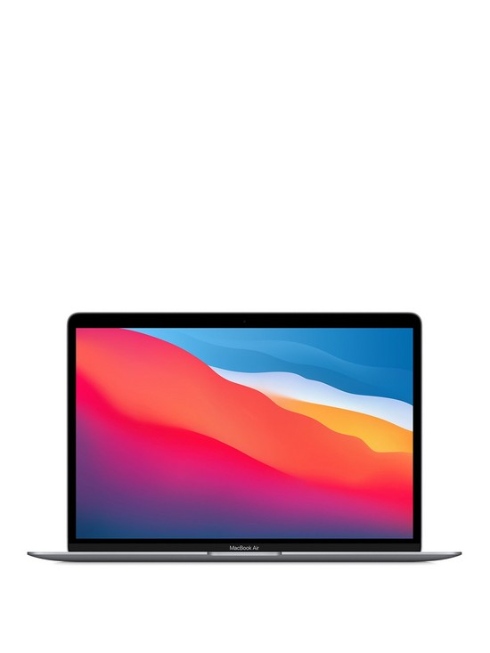 front image of apple-macbook-air-m1-2020-custom-built-withnbsp8-core-cpu-and-7-core-gpu-16gb-ram-256gb-storage-with-optionalnbspmicrosoft-365-family-15-months--nbspspace-grey
