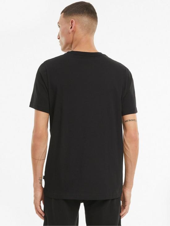 stillFront image of puma-essentials-small-logo-t-shirt-black