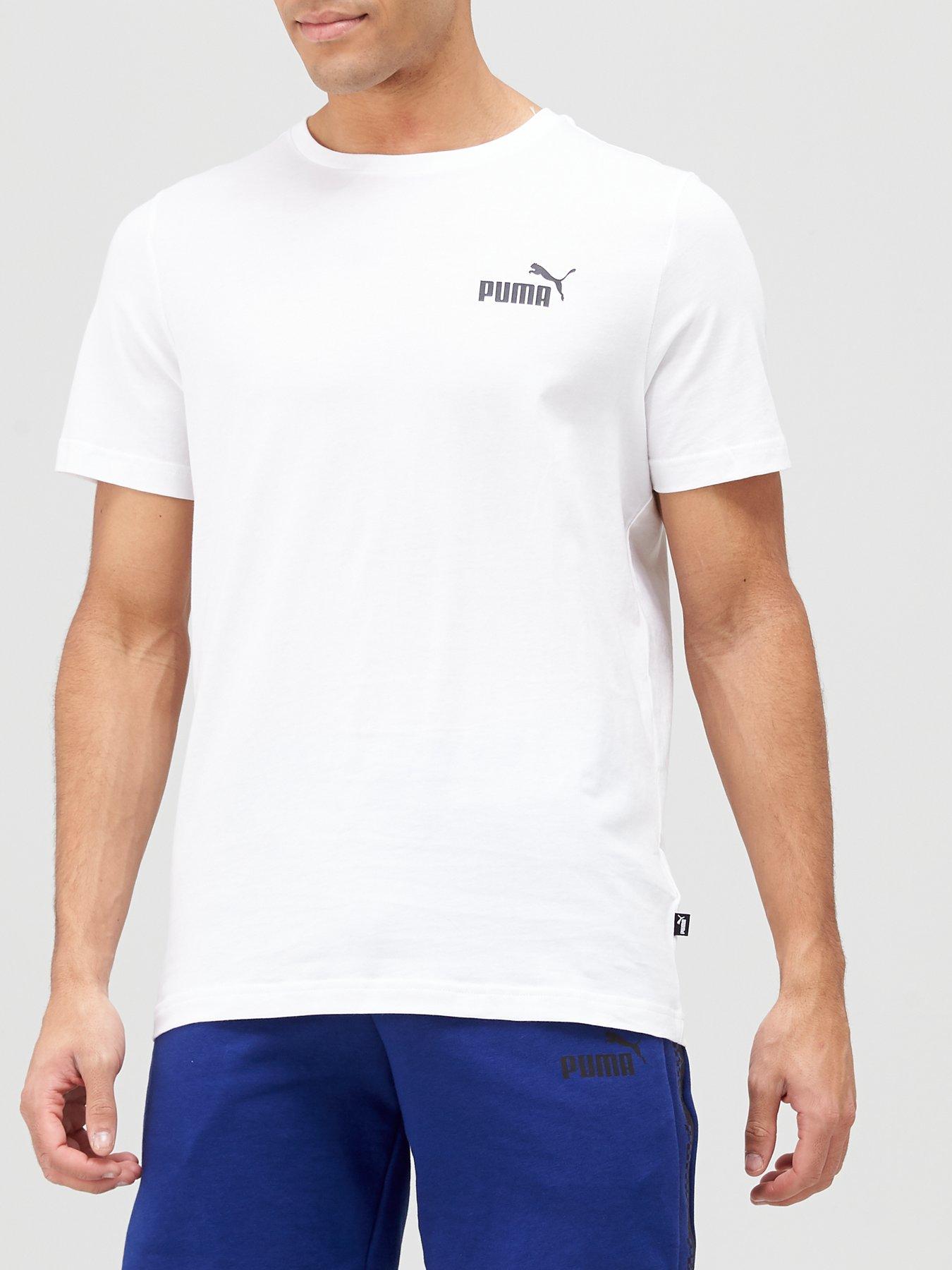 Image 1 of 4 of Puma Essentials Small Logo T-Shirt - White
