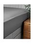  image of silentnight-supersoftnbspfitted-sheet-28nbspcm-charcoal