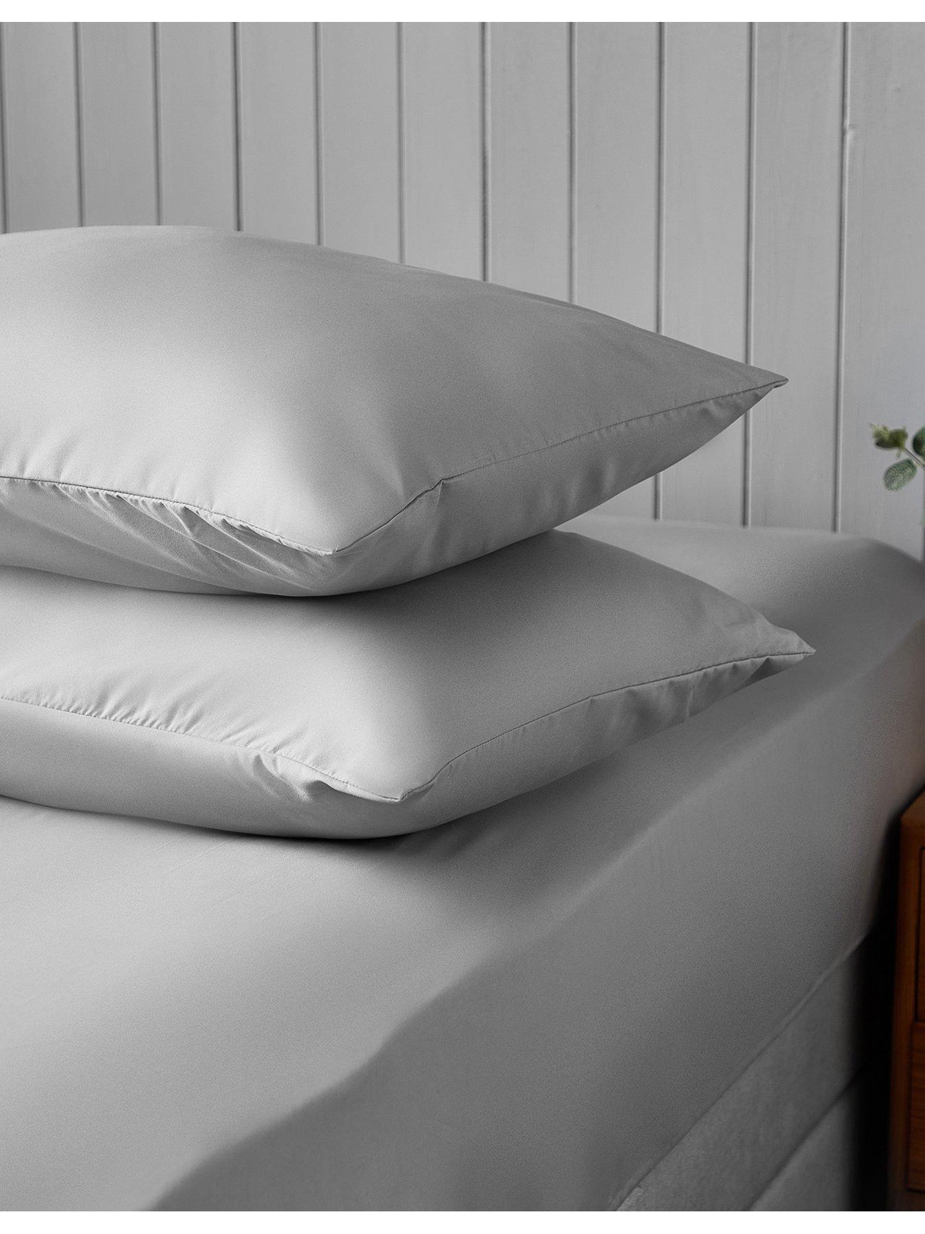 Product photograph of Silentnight Supersoft Plain Dye Pillowcase Pair from very.co.uk