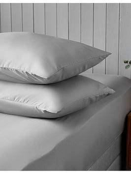 Product photograph of Silentnight Supersoft Pillowcase Pair - Dove Grey from very.co.uk