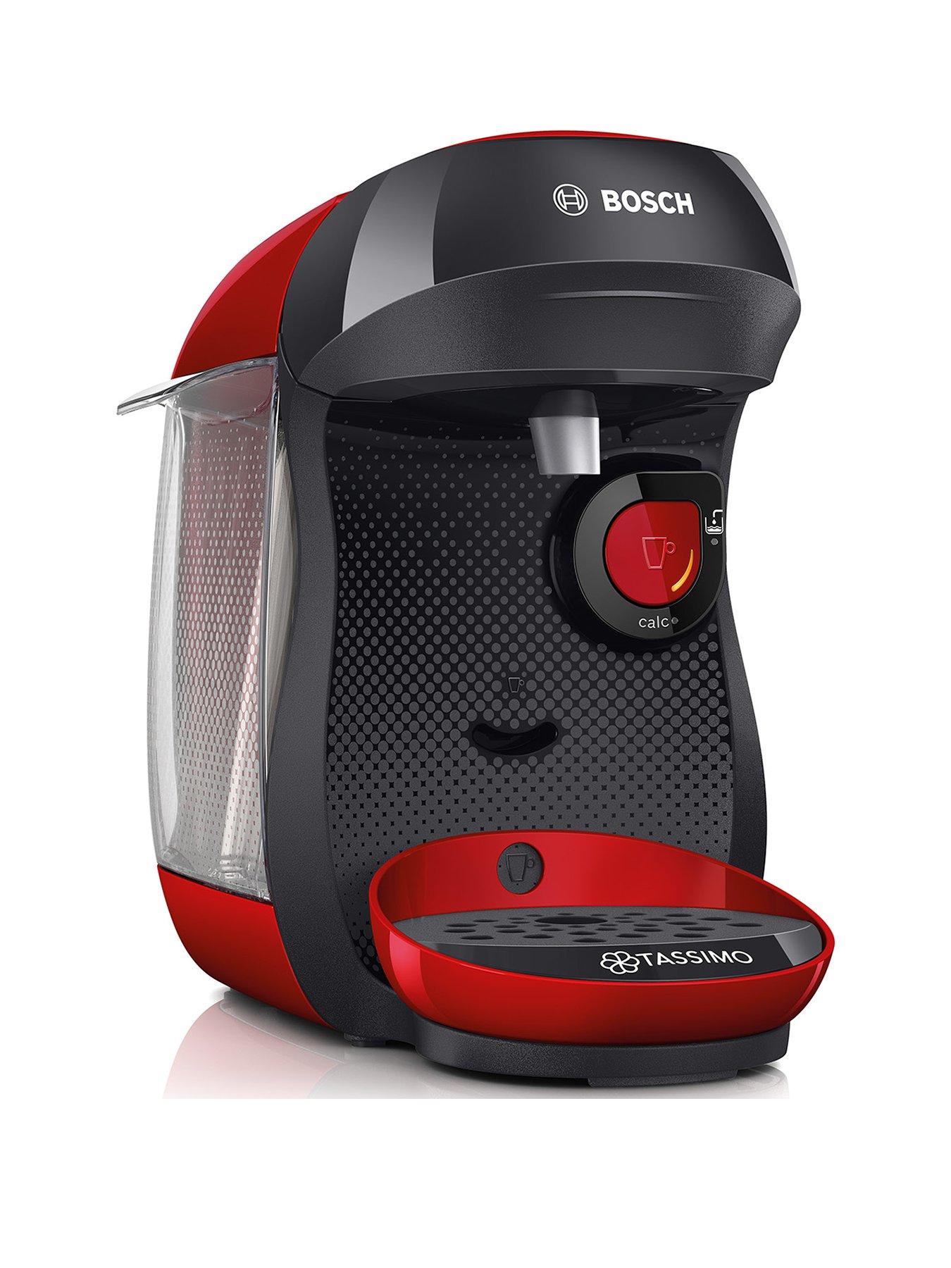Tassimo TAS1003GB Happy Pod Coffee Machine Red/Black very.co.uk