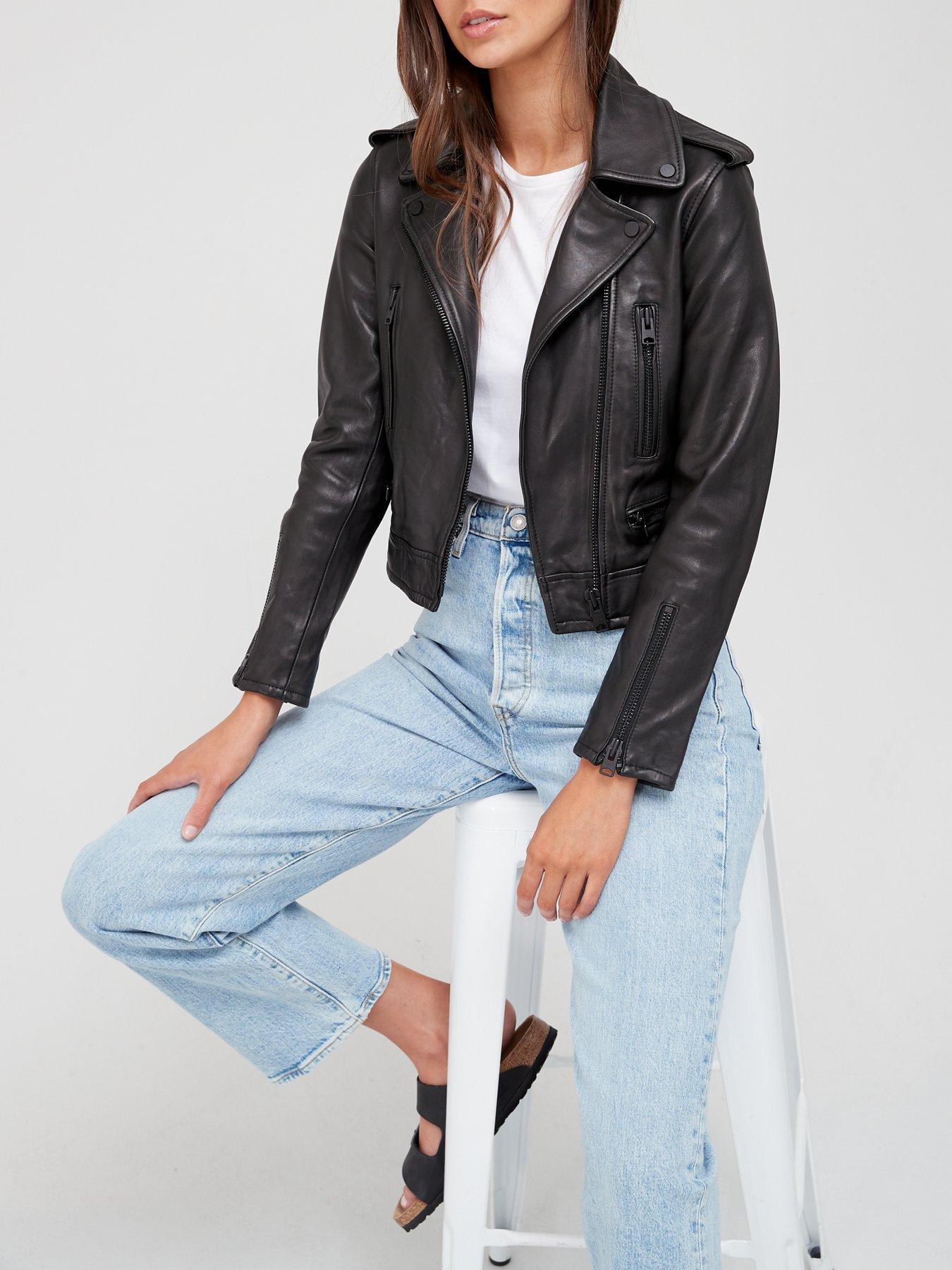 very faux leather jacket
