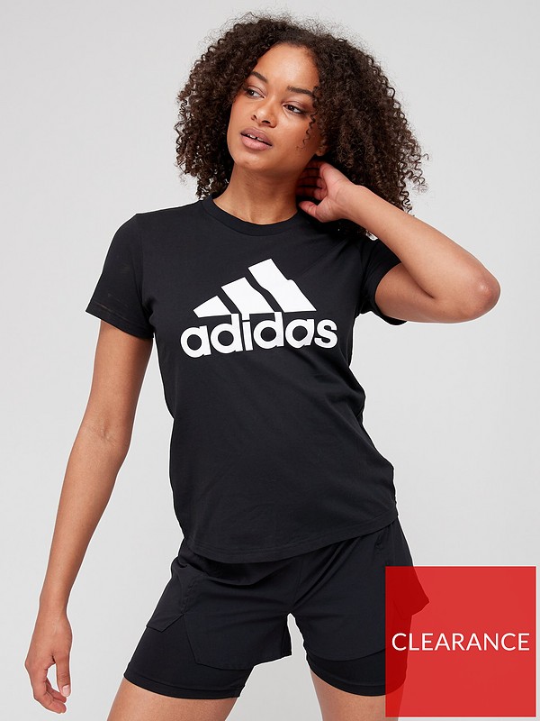 adidas Sportswear Women's Essentials Big Logo Tee - Black/White