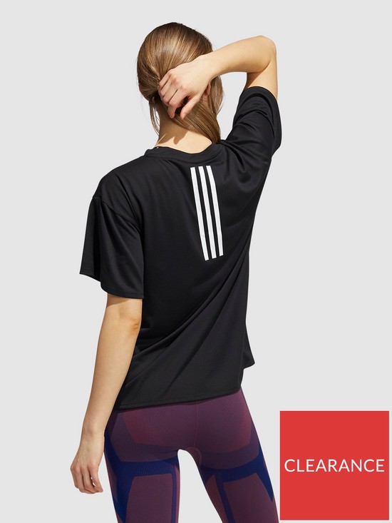 stillFront image of adidas-training-heatready-3-stripes-tee