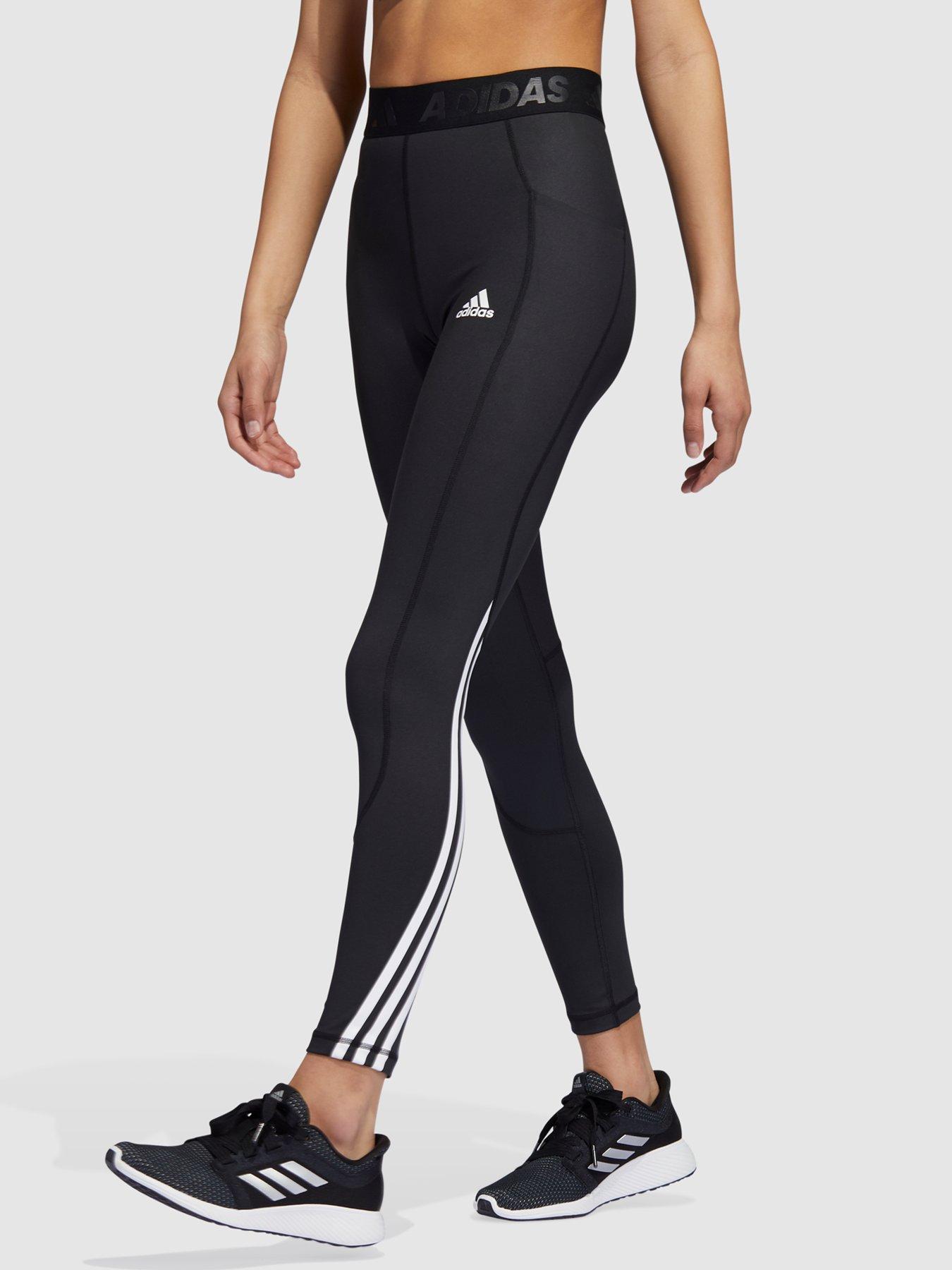 Trousers & Leggings Tech-Fit Heat.Ready 3 Stripe Leggings - Black