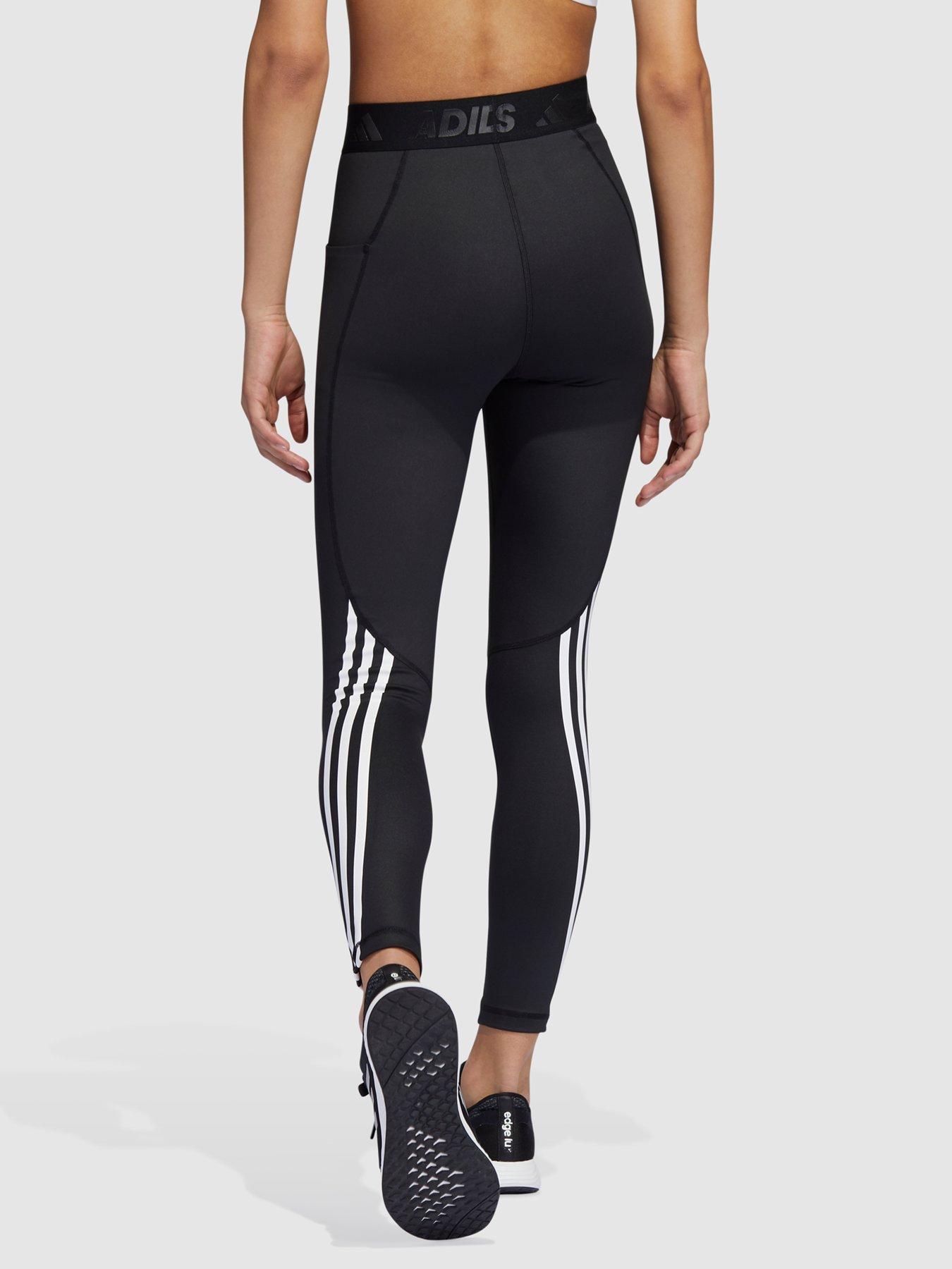Trousers & Leggings Tech-Fit Heat.Ready 3 Stripe Leggings - Black