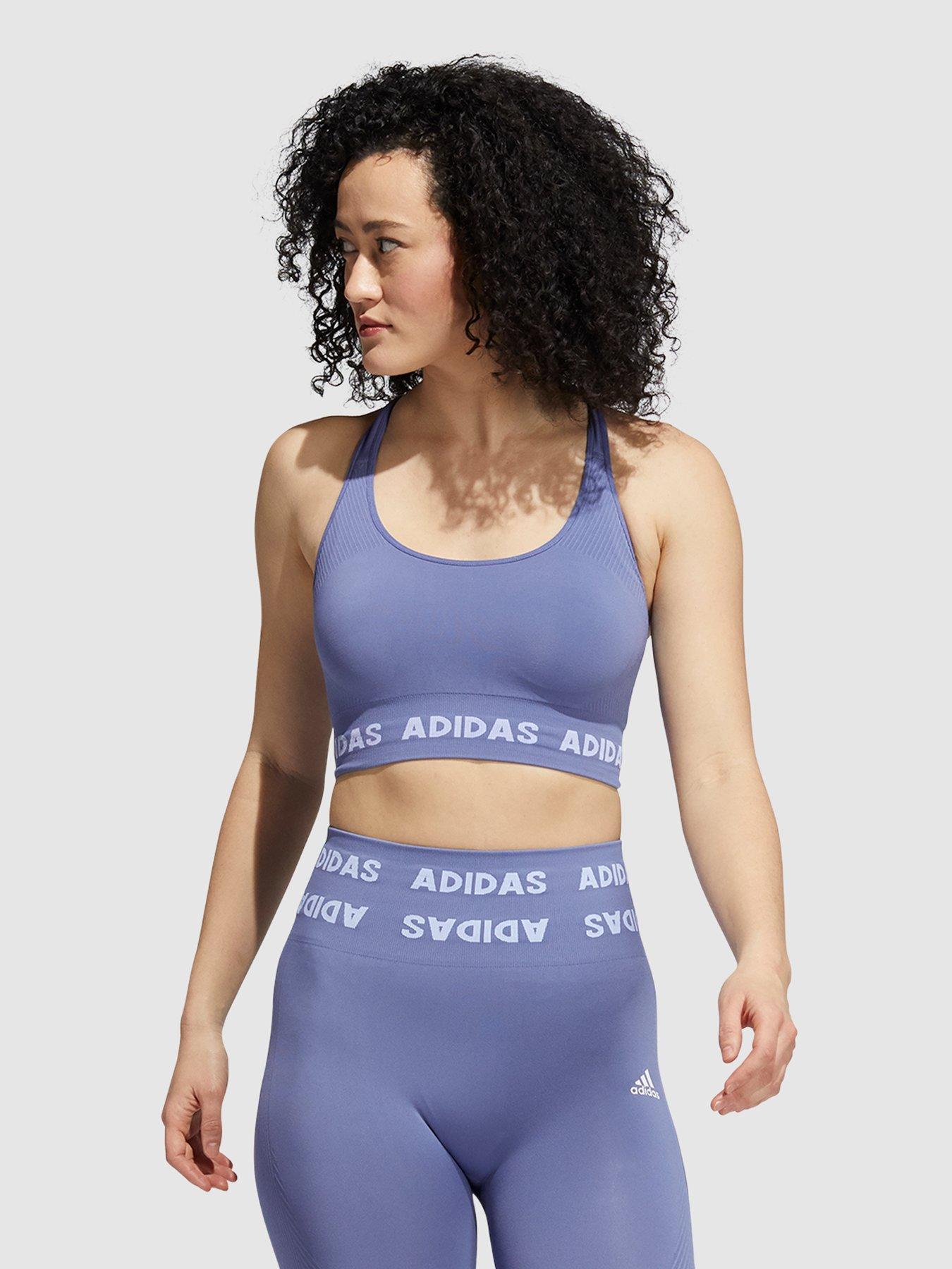 lilac adidas crop top
