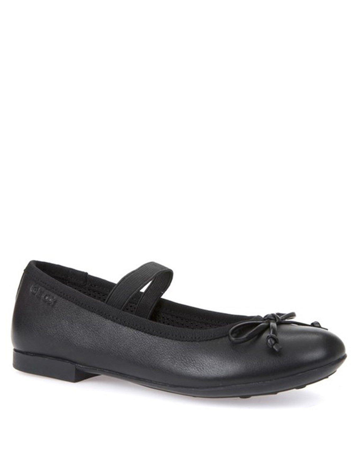 solo Morbosidad Tortuga Geox Girls Plie Ballerina Shoes - Black | very.co.uk