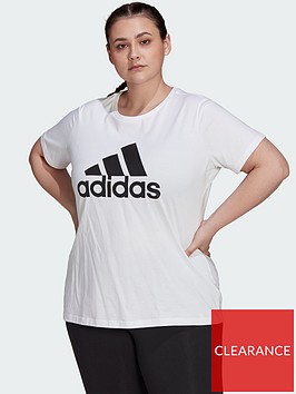 adidas-essentials-big-logo-tee-plus-size-whiteblack