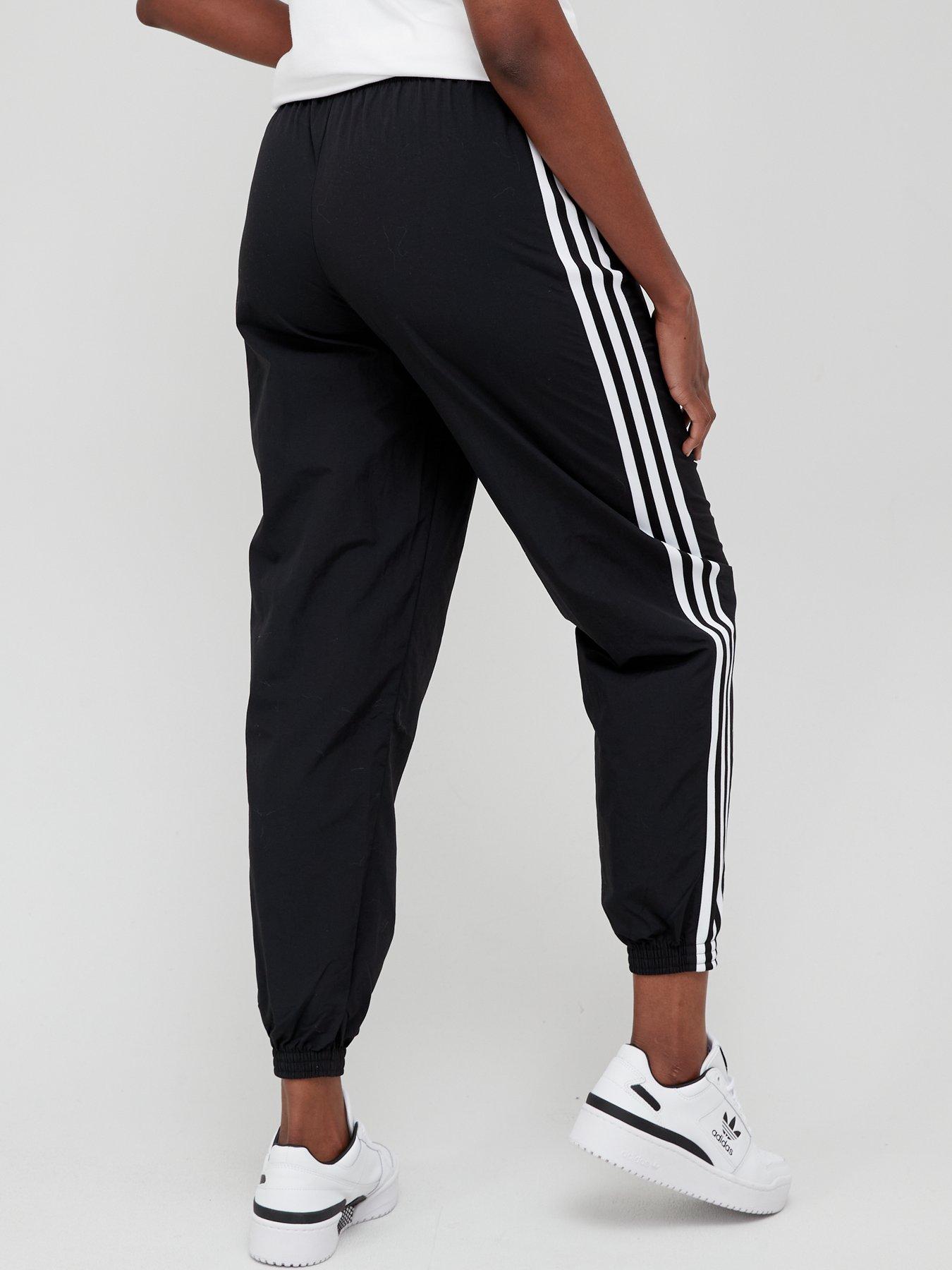 adidas lock up black nylon track pants