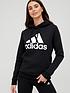 adidas-essentials-big-logo-fleece-hoodie-blackwhitefront