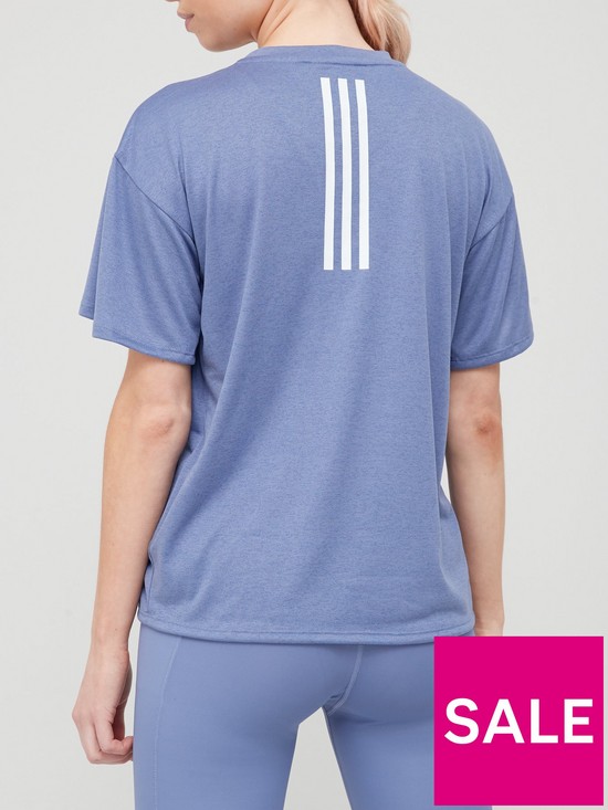 stillFront image of adidas-training-heatrdy-3-stripes-t-shirtnbsp-nbspviolet