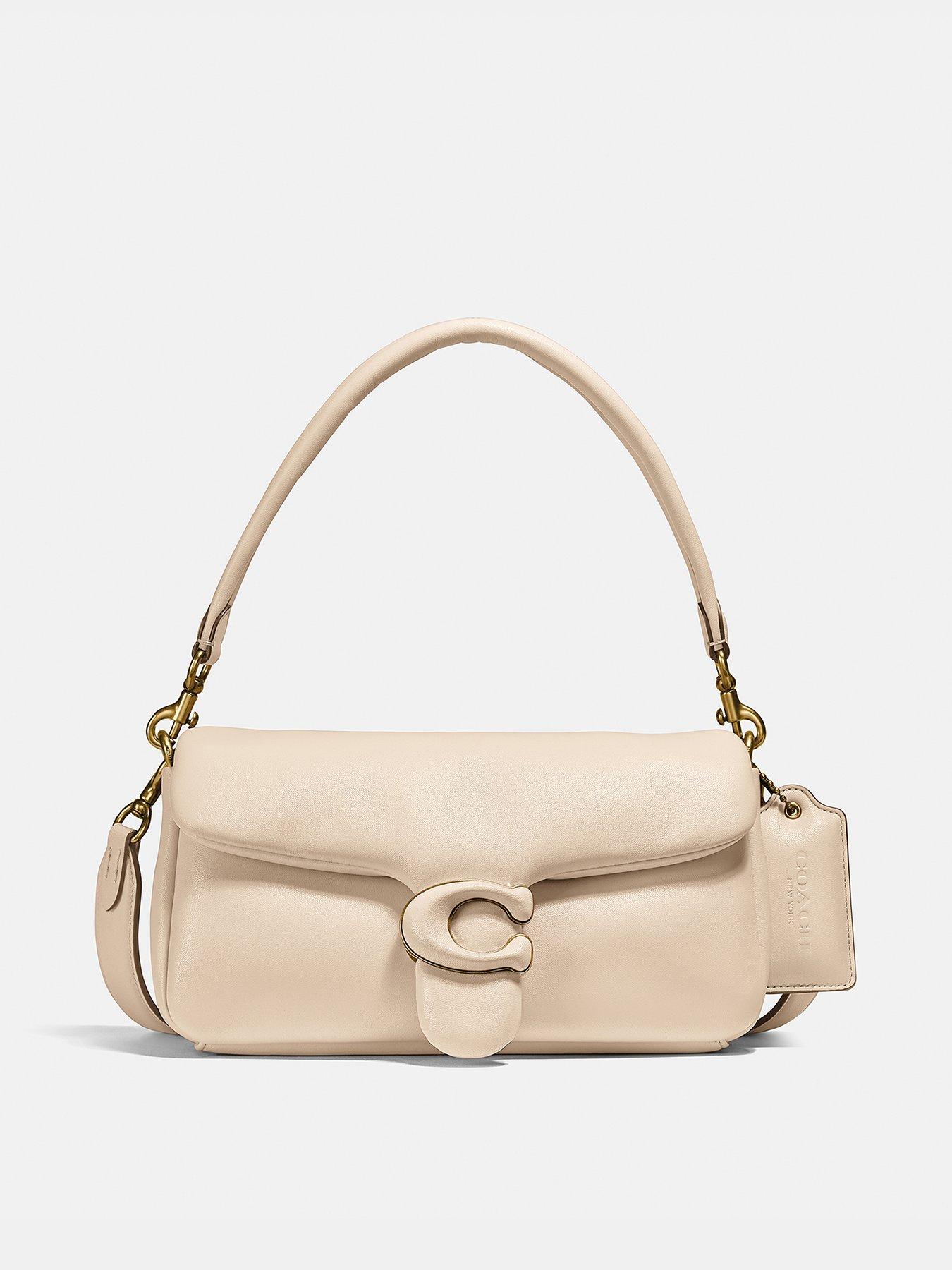 COACH Pillow Tabby Large Leather Shoulder Bag - Ivory 